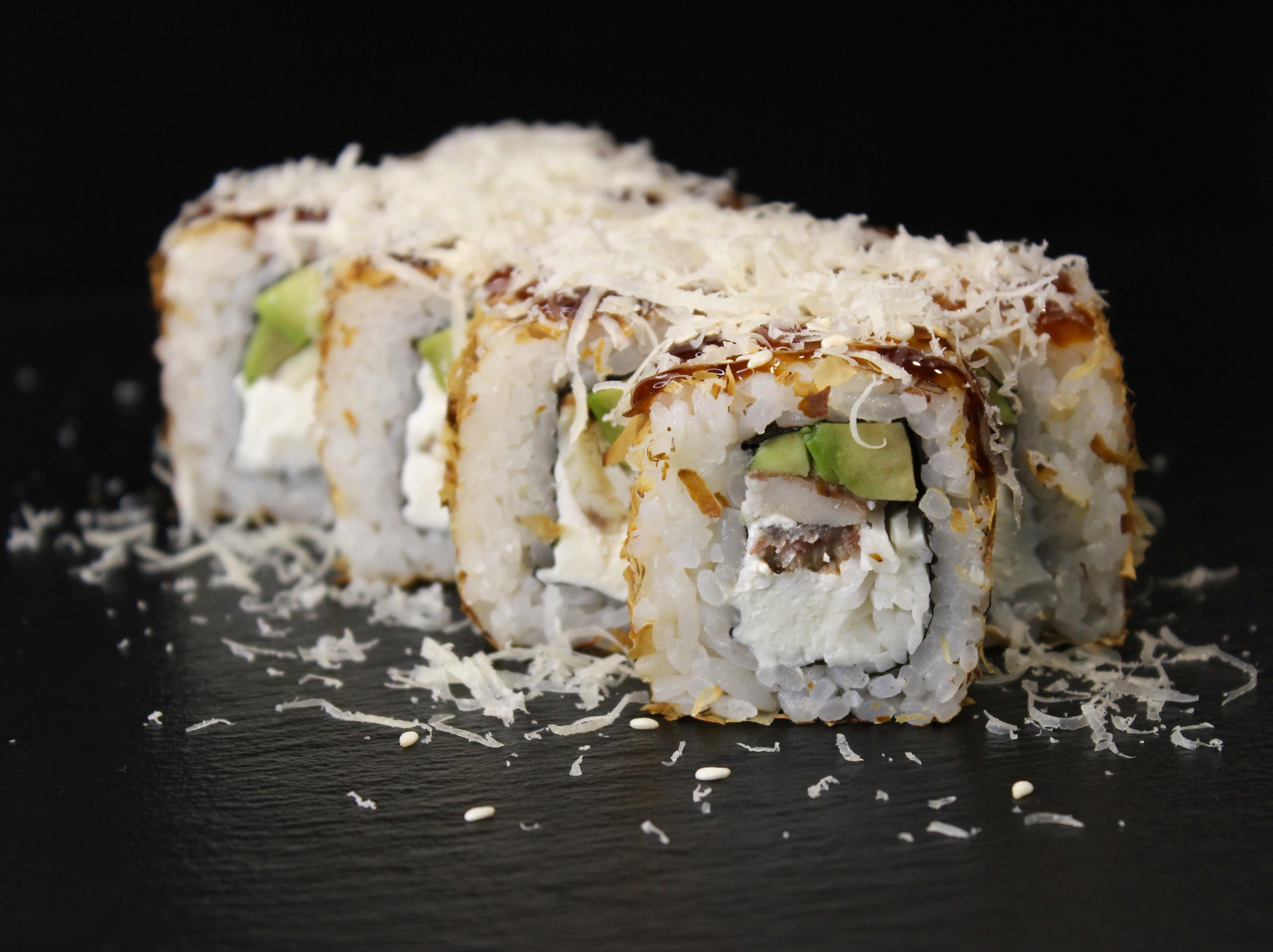 С угрём и крабом