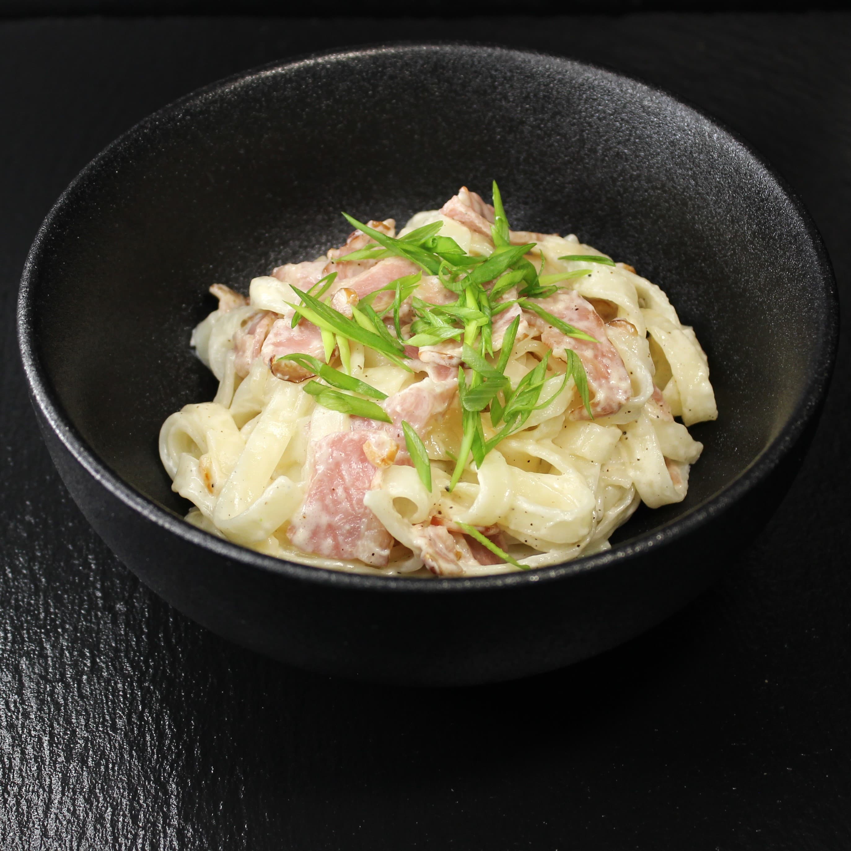 Удон с беконом